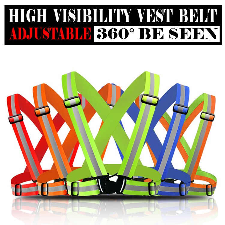 ݻ   Ʈ Ʈ Ǽ Ʈȿ Ͽ콺  ݻ Ʈ ߿ ۾ /Reflective Safety Vest belt Strips for Construction Traffic Warehouse Security Reflective Strips